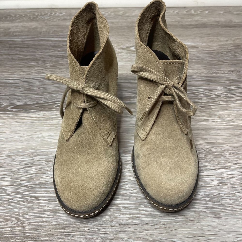 J Crew Wedge Booties Size 6